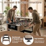 Goplus 2-in-1 Swivel Multi Game Table, 48” Combo Game Table with Foosball & Pool for Adults, Indoor Outdoor Combination Arcade Table for Home Game Room Party (49" x 24" x 35")