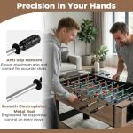 Goplus 2-in-1 Swivel Multi Game Table, 48” Combo Game Table with Foosball & Pool for Adults, Indoor Outdoor Combination Arcade Table for Home Game Room Party (49" x 24" x 35")
