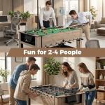 Goplus 2-in-1 Swivel Multi Game Table, 48” Combo Game Table with Foosball & Pool for Adults, Indoor Outdoor Combination Arcade Table for Home Game Room Party (49" x 24" x 35")