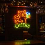 Zontruxe Raccoon Beer Neon Sign, Fun Animal LED Light for Bar Wall Decor, Dimmable Neon Sign for Man Cave, Bedroom, Game Room, or Home Bar, 15 x 13 inch