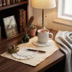 Set of 2 Absorbent Boho Drink Coasters