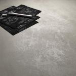 Mobili Fiver Evolution Tall Kitchen Bar Table Made in Italy | Space Saving, Counter Height Table for 6 | Modern Breakfast Bar Counter Top w/Cable Holder | Concrete Grey Effect | 70,9'' x 23,6" in