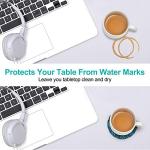 Coasters for Drinks,AODINI Set of 8 Absorbent Stone Coasters for Wooden Table, Mandala Ceramic with Cork Base, Gift for Housewarming Birthday and Family - Great Home and Dining Room Decor