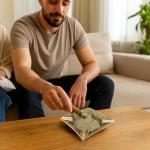 Brass Square Cigar Ashtray Handcrafted Floral Embossed Vintage Tray for Men Elegant Indoor Outdoor Home Office Patio Decor & Unique Gift Piece