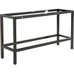 Global Industrial Standing Height Table with 12 AC Power Outlets, 96" L x 36" W x 42" H, Gray Laminate Top, Black Steel Frame, Standing Rectangular Bar Table