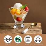 XZZWLL Martini Glasses Set of 2, Crystal Clear with Thick Base Stemless Cocktail Glasses for Margarita, Espresso Martini, Manhattan and Dishwasher Safe, 8 oz