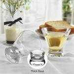 XZZWLL Martini Glasses Set of 2, Crystal Clear with Thick Base Stemless Cocktail Glasses for Margarita, Espresso Martini, Manhattan and Dishwasher Safe, 8 oz