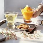 XZZWLL Martini Glasses Set of 2, Crystal Clear with Thick Base Stemless Cocktail Glasses for Margarita, Espresso Martini, Manhattan and Dishwasher Safe, 8 oz