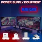 Man Cave Neon Sign Dimmable LED Sign for Wall Deco USB Powered Neon Light Sign for Man Cave Bar Game Room Garage Office Decor