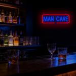 Man Cave Neon Sign Dimmable LED Sign for Wall Deco USB Powered Neon Light Sign for Man Cave Bar Game Room Garage Office Decor