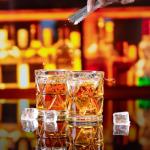 FrutPunch 9.5OZ Whiskey Glasses Set of 2，Old Fashioned Glass for Scotch, Bourbon, Rum, Liquors and Cocktail Drinks Unique Whiskey Glasses Gift for Men and Dad, Christmas