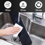 Axieso [THICK] Long Bar Mat 17.5 x 3.5" - 2 Pack Heavy Duty Non-Slip Rubber Spill Mat for Bartending, Home Bar, Coffee Station & Countertops – Easy-Clean Design Keeps Surfaces Dry