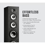 Polk Monitor XT70 Large Tower Speaker, Home Stereo Speakers, Hi-Res Audio, Dolby Atmos & DTS:X Compatible, 1" Tweeter, (2) 6.5" Balanced Woofers, (2) 8" Passive Radiators (Single, Midnight Black)