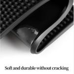 Bar Mats Countertop Coffee Mat for Home Bar, Service Spill Mat for Cocktail Bartender Kitchen, Counter Top Cup Glasses Dish Drying Mat, Hairdressing Tool Protective pad.Black, 18"x12"Easy to Clean