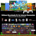 New Retro Game Console, Classic Video Games with 4K HDMI, 20,000+ Games and 23 Emulators, Upgraded Dual 2.4G Wireless Controllers for Game Console