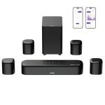 ULTIMEA 7.1ch Dolby Atmos Surround Sound System for TV, with 4 Surround Speakers, Surround Sound System Sound Bar with Subwoofer for Home Theater, App Control, HDMI eARC, Aura A60, 2026 Model