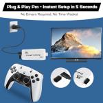 New Retro Game Console, Classic Video Games with 4K HDMI, 20,000+ Games and 23 Emulators, Upgraded Dual 2.4G Wireless Controllers for Game Console