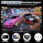 New Retro Game Console, Classic Video Games with 4K HDMI, 20,000+ Games and 23 Emulators, Upgraded Dual 2.4G Wireless Controllers for Game Console