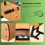 HLC Foldable Foosball Table on Stand 121 x 61 x 81 cm, Football Table with Retractable Pole, Indoor Recreational Games for Children, Family