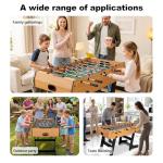 HLC Foldable Foosball Table on Stand 121 x 61 x 81 cm, Football Table with Retractable Pole, Indoor Recreational Games for Children, Family