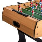 HLC Foldable Foosball Table on Stand 121 x 61 x 81 cm, Football Table with Retractable Pole, Indoor Recreational Games for Children, Family