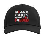 No One Cares What You Folded Bluffing Poker Player Gambling Adjustable Printed Baseball Hat, Black
