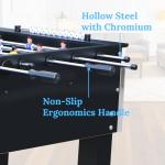 Rovibek Foosball Table, 55” Large Size Soccer Game Tables for Adults, Table Games Includes 2 Foldable Cup Holders & 4 Balls, Perfect for Parties, Family Night, Game Room