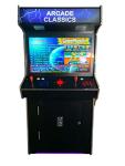 TOP US VIDEO ARCADES Full Size Commercial Grade Upright Standup Arcade Machine 2 Player 4500 Games 32 inch Screen Black with 2 Shooting Guns