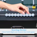 Rovibek Foosball Table, 55” Large Size Soccer Game Tables for Adults, Table Games Includes 2 Foldable Cup Holders & 4 Balls, Perfect for Parties, Family Night, Game Room