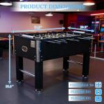 Rovibek Foosball Table, 55” Large Size Soccer Game Tables for Adults, Table Games Includes 2 Foldable Cup Holders & 4 Balls, Perfect for Parties, Family Night, Game Room