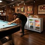 BODEGACOOLER Commercial Cooler with 2 Glass Doors,12 Cu.Ft Stainless Steel Counter Height Back Bar Refrigerator,Display Drink Beverage Fridge for Soda LED Lighting, SUS 304 Stainless Steel Exterior