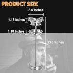 Floor Standing Cigar Ashtray for Outside Patio Indoor Outdoor Use, Detachable Accessory Tray Stable Polished Stainless Steel Standing Ashtray for Cigar Enthusiast