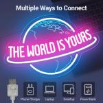 The World is Yours Neon Sign with Remote Dimmer, Ice Blue Pink Planet LED Neon Light Lamp for Wall Decor, Man Cave Home Bar Game Room Bedroom Birthday Gift Graduation Party