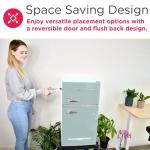Frigidaire EFR840 Retro Mini Fridge with Freezer & Side Bottle Opener - Small 2 Door Refrigerator for Office Bar or College Dorm Room - 3.2 Cu Ft, Mint