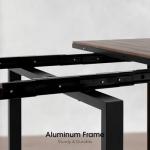 Transformer Table - Extendable Outdoor Dining Set up to 12, Expandable Patio Table, Weather-Resistant Patio Furniture, Dark Walnut, Brown (Table + Bench + 4 Chairs + Bar Cart)