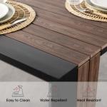 Transformer Table - Extendable Outdoor Dining Set up to 12, Expandable Patio Table, Weather-Resistant Patio Furniture, Dark Walnut, Brown (Table + Bench + 4 Chairs + Bar Cart)