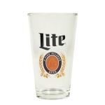 LORD'S ROCKS Miller Lite Beer Glasses 16oz Pint Glass - Set of 4 Authentically Licensed Compatible