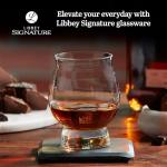 Libbey Signature Kentucky Bourbon Trail Whiskey Glasses Set of 4, Dishwasher Safe, Restaurant Quality Bourbon Tasting Glasses