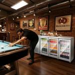 BODEGACOOLER Commercial Back Bar Refrigerator with 3 Glass Door, 20.5 Cu.Ft Beverage Cooler for Beer, Soda, Wine with LED Display & SUS 304 Stainless Steel Exterior