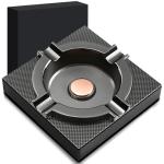 Cigar Ashtrays,Outdoor Large Ring Gauge Unbreakable Metal Ashtrays for Backyard/Patio/Outside/Indoor/Cigar Room/Living Room