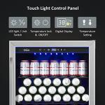 Velieta 24 Inch Beverage Refrigerator Cooler,210 Cans Wide Beverage and Beer Fridge with Glass Door and Powerful Cooling Compressor, Built-in/Freestanding Drink Fridge for Kitchen, Bar or Office