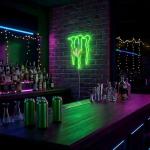 SOCCMIX Green Energy Neon Sign Wall Decor for Bedroom – Man Cave LED Light for Gaming Room & Drinks Bar | Stylish Mark Neon Art Gift for Men - 15.75" x 12.8"