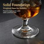 DeeCoo 2 Pack Crystal Whiskey, Bourbon, Scotch Glasses, Wine Tasting Glasses 7 oz, Shot Glasses Set, Old Fashioned Brandy Snifter Glass for Liquor Tequila Gin Cognac Vodka Cocktai, Gift for Men Father