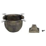 Stinky Cigar Ashtray, Designer Series, Box-Pressed, Deep Bowl Design, Windproof, Cast Gold