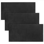3 Pack Rubber Bar Mats, 24" x 12" Black Large Bar Service Mat, Spill Mat for Countertop, Bartending, Rubber Bar Mats, Efficient and Stylish Solution for Every Bartending Need,by KUKLIPJIM