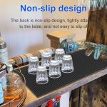 3 Pack Rubber Bar Mats, 24" x 12" Black Large Bar Service Mat, Spill Mat for Countertop, Bartending, Rubber Bar Mats, Efficient and Stylish Solution for Every Bartending Need,by KUKLIPJIM