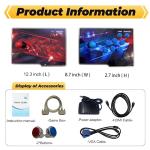 Akaxi Pandora Box Console 32000 Arcade Games in 1,Retro Game Machine for TV PC Projector, Supports Up to 4 Players, Full HD Output, Search, Save, Hide, Favorites List