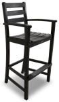 Trex Outdoor Furniture TXS119-1-CB Monterey Bay 5-Piece Bar Set, Charcoal Black