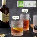 Vintage Hobnail Highball & Cocktail Glass Set