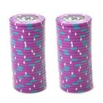 Claysmith Gaming The Mint Poker Chip Heavyweight 13.5-gram Clay Composite – Pack of 50 ($5000 Pink)
